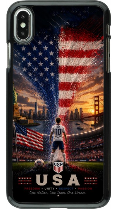 iPhone Xs Max Case Hülle - Fussball Vereinigten Staaten splash 2026