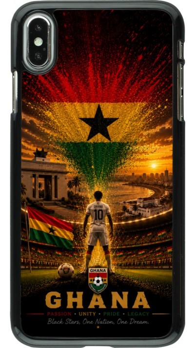 iPhone Xs Max Case Hülle - Fussball Ghana splash 2026