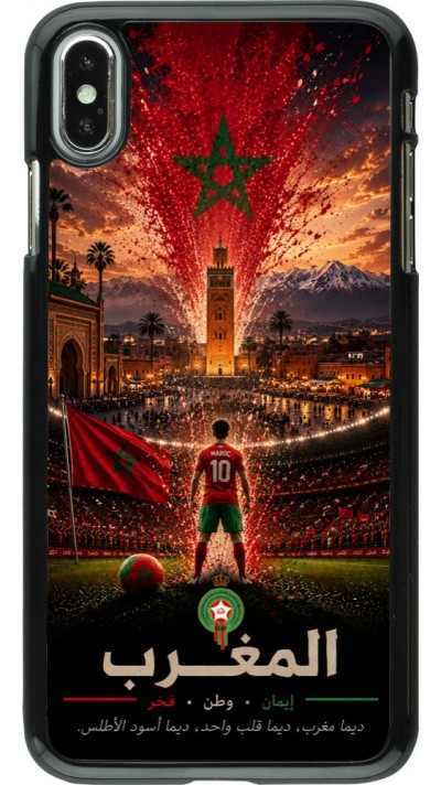 iPhone Xs Max Case Hülle - Fussball Marokko splash 2026