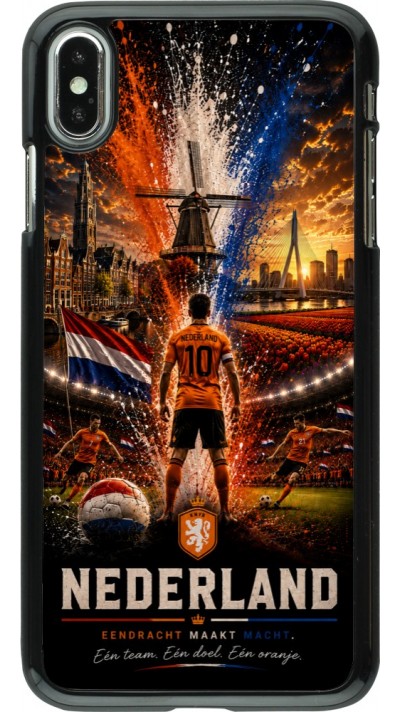 iPhone Xs Max Case Hülle - Fussball Niederlande splash 2026