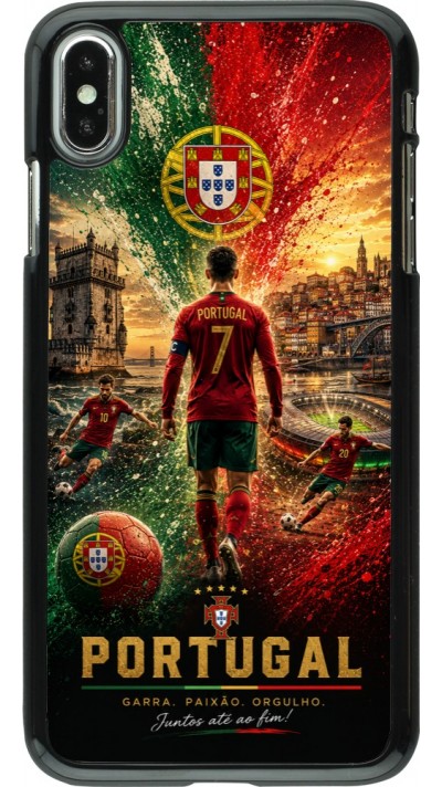 iPhone Xs Max Case Hülle - Fussball Portugal splash 2026