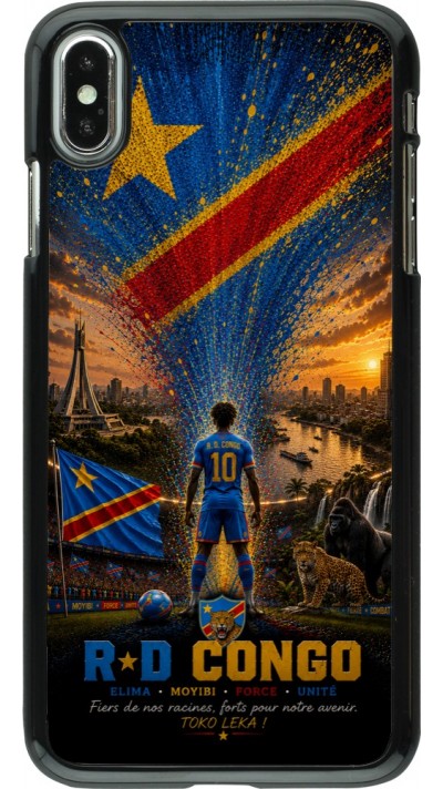 iPhone Xs Max Case Hülle - Fussball Demokratische Republik Kongo splash 2026