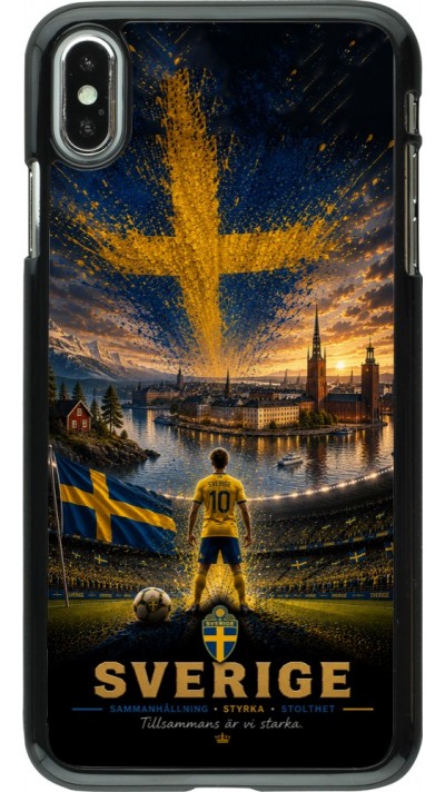 iPhone Xs Max Case Hülle - Fussball Schweden splash 2026