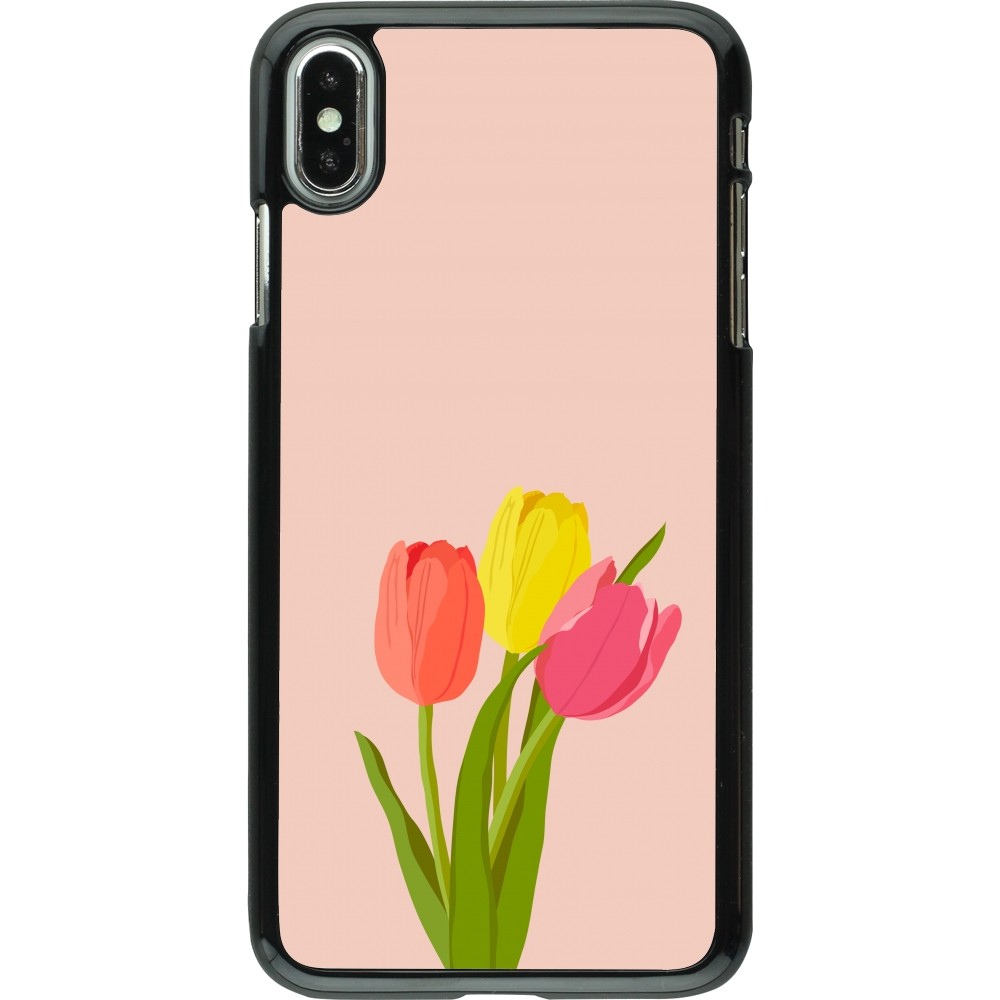 iPhone Xs Max Case Hülle - Spring 23 tulip trio