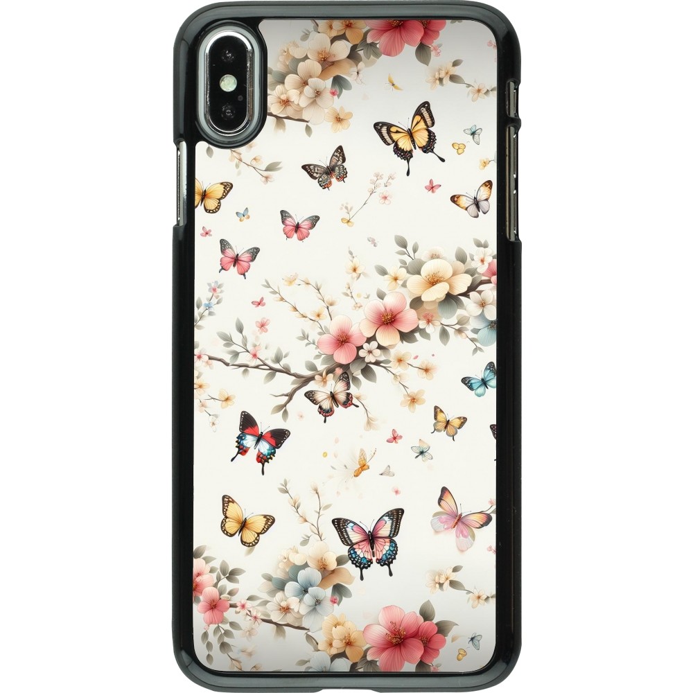 iPhone Xs Max Case Hülle - Frühling 25 Leichte Schmetterlinge