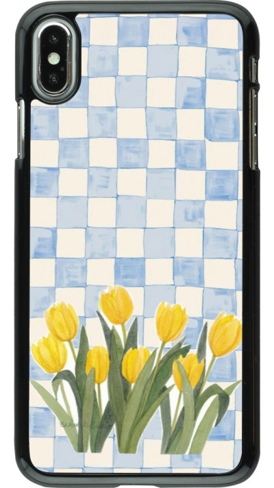 iPhone Xs Max Case Hülle - Blue vichy tulips 2026