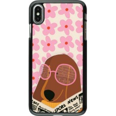 iPhone Xs Max Case Hülle - Dog with newspaper 2026