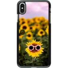 iPhone Xs Max Case Hülle - Sunflower with glasses 2026