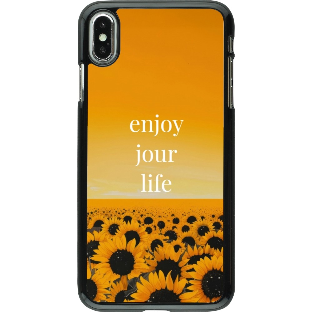 iPhone Xs Max Case Hülle - Summer 2025 Enjoy your life