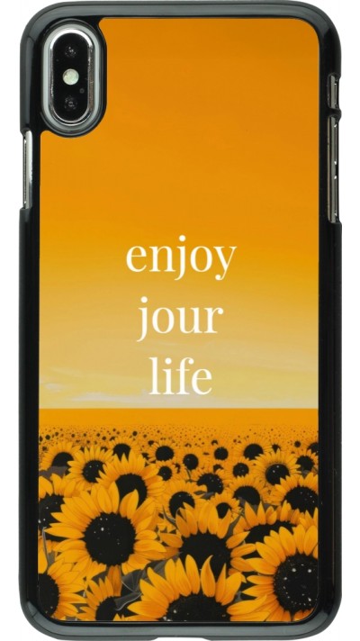 iPhone Xs Max Case Hülle - Summer 2025 Enjoy your life