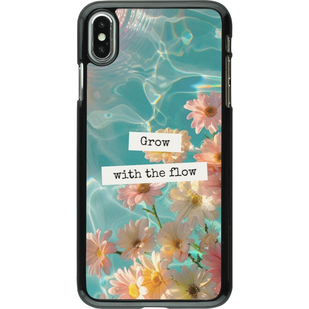 iPhone Xs Max Case Hülle - Summer 2025 Grow with the flow