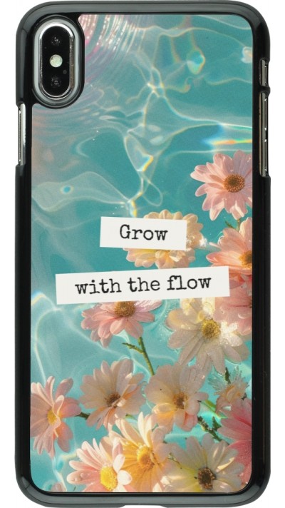 iPhone Xs Max Case Hülle - Summer 2025 Grow with the flow