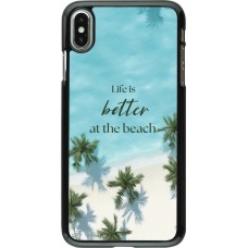 iPhone Xs Max Case Hülle - Summer 2025 Life is better at the beach