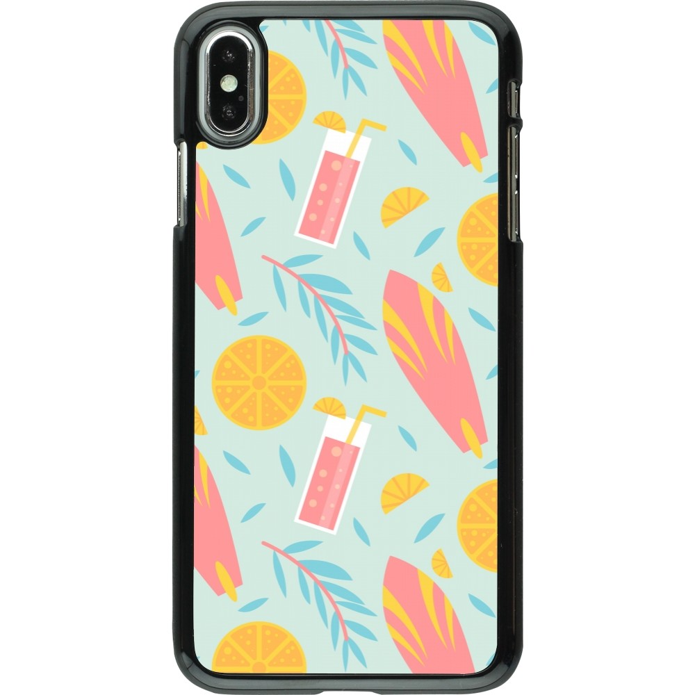 iPhone Xs Max Case Hülle - Summer 2025 Pattern citron