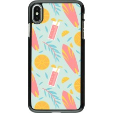 iPhone Xs Max Case Hülle - Summer 2025 Pattern citron