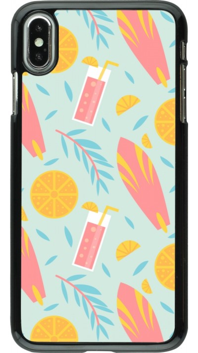 iPhone Xs Max Case Hülle - Summer 2025 Pattern citron