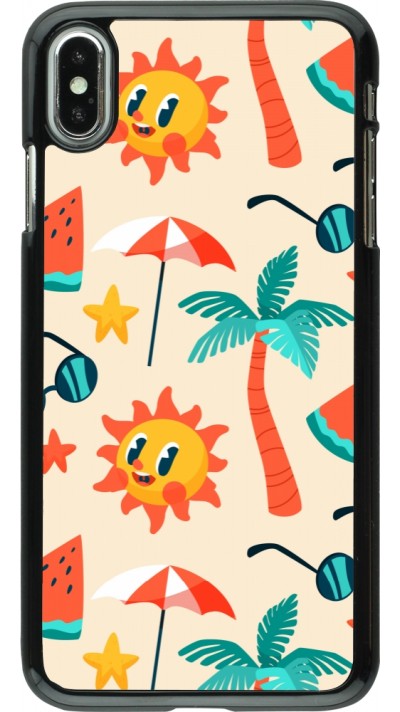 iPhone Xs Max Case Hülle - Summer 2025 Pattern soleil