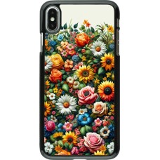 iPhone Xs Max Case Hülle - Sommer Blumenmuster