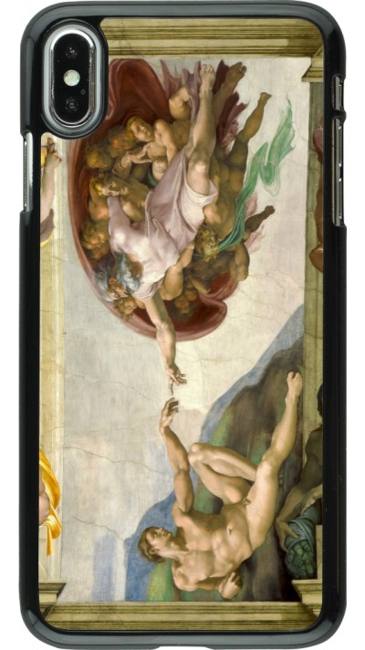 iPhone Xs Max Case Hülle - Kunstbild - Die Erschaffung Adams - Michelangelo