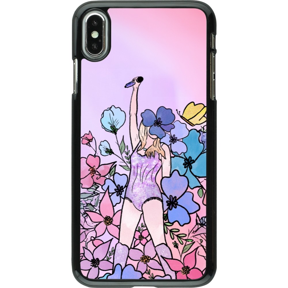 iPhone Xs Max Case Hülle - Taylor Swift Sketch - Pink