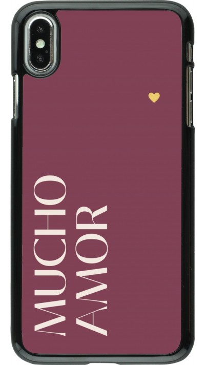iPhone Xs Max Case Hülle - Valentine 2024 mucho amor rosado