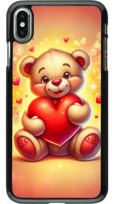 iPhone Xs Max Case Hülle - Valentin 2024 Teddy Liebe