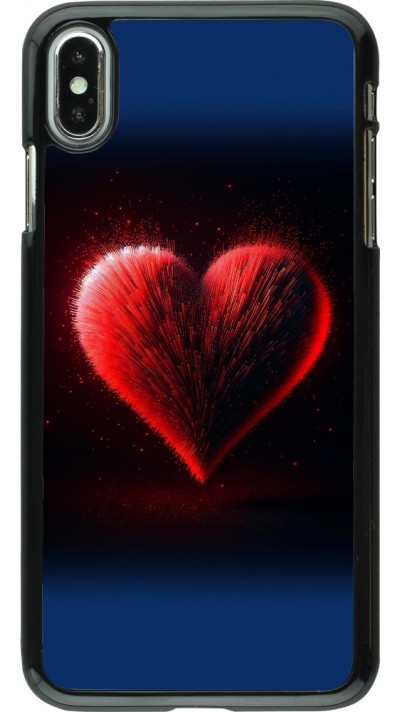 iPhone Xs Max Case Hülle - Valentin 2025 rotes Herz