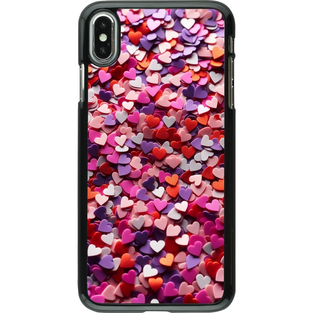 iPhone Xs Max Case Hülle - Valentin 2025 Konfetti