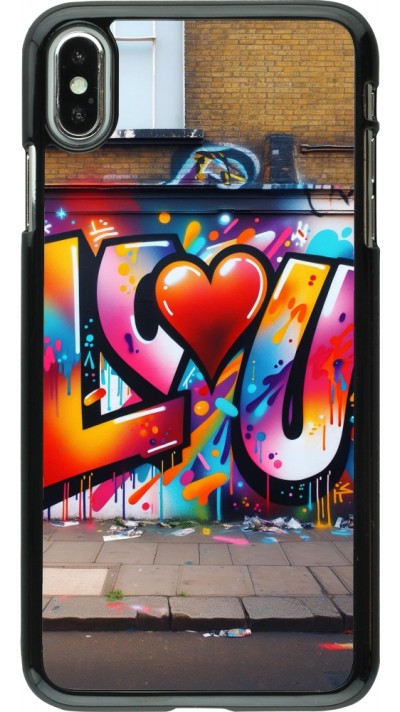 iPhone Xs Max Case Hülle - Valentin 2025 Liebe U Tag