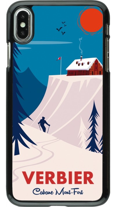 iPhone Xs Max Case Hülle - Verbier Cabane Mont-Fort