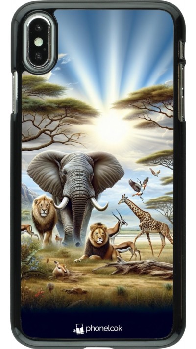 iPhone Xs Max Case Hülle - Afrikanisches Wildleben