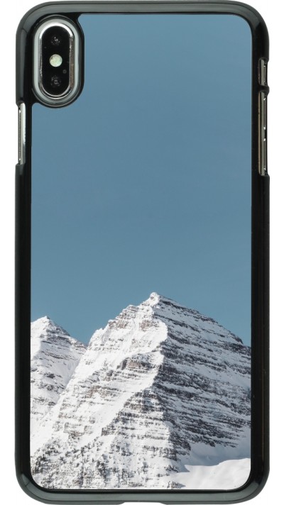 iPhone Xs Max Case Hülle - Winter 22 blue sky mountain