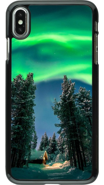 iPhone Xs Max Case Hülle - Winter 22 Northern Lights