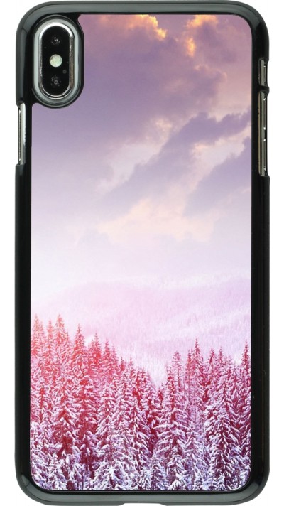 iPhone Xs Max Case Hülle - Winter 22 Pink Forest