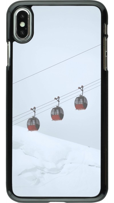 iPhone Xs Max Case Hülle - Winter 22 ski lift