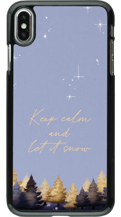 iPhone Xs Max Case Hülle - Winter 25 Winter illustration of trees