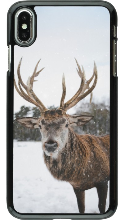 iPhone Xs Max Case Hülle - Winter 25 Winter reindeer