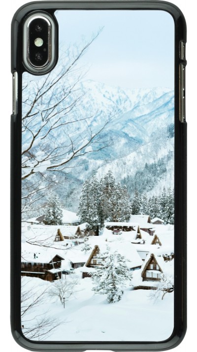 iPhone Xs Max Case Hülle - Winter 25 Winter snowy landscape