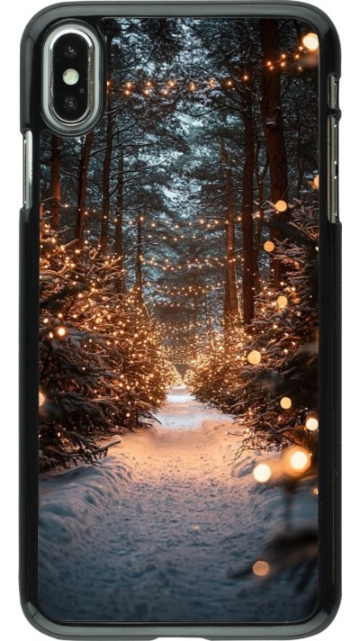 iPhone Xs Max Case Hülle - Winter 25 Winter snowy road