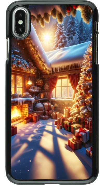 iPhone Xs Max Case Hülle - Weihnachten Chalet Feerie
