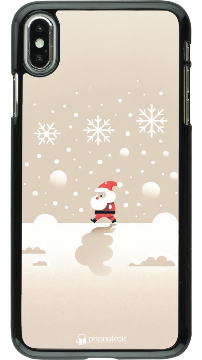 iPhone Xs Max Case Hülle - Weihnachten 2023 Minimalistischer Weihnachtsmann