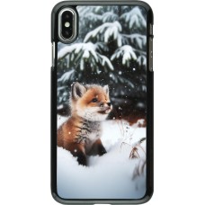 iPhone Xs Max Case Hülle - Weihnachten 2023 Fuechslein Tanne