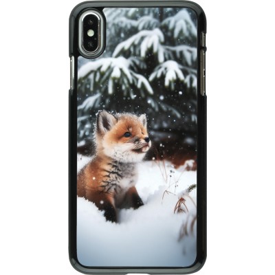 iPhone Xs Max Case Hülle - Weihnachten 2023 Fuechslein Tanne