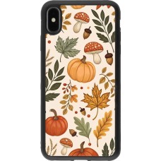 iPhone Xs Max Case Hülle - Silikon schwarz Autumn 25 Autumn pattern