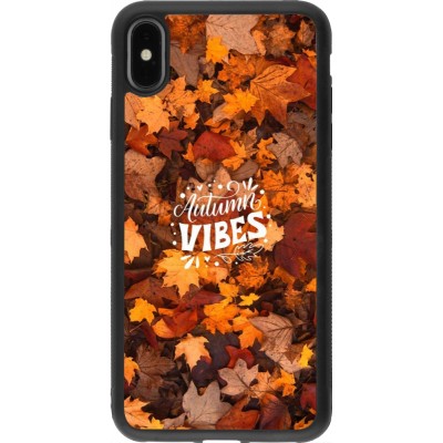 iPhone Xs Max Case Hülle - Silikon schwarz Autumn 25 Autumn vibes