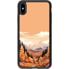 iPhone Xs Max Case Hülle - Silikon schwarz Autumn 25 Mountains