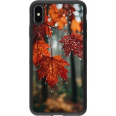 iPhone Xs Max Case Hülle - Silikon schwarz Autumn 25 Rain