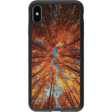 Coque iPhone Xs Max - Silicone rigide noir Autumn 25 Trees