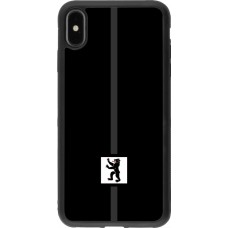 Coque iPhone Xs Max - Silicone rigide noir Canton AI noir