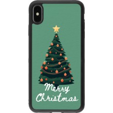 iPhone Xs Max Case Hülle - Silikon schwarz Christmas 25 Xmas Tree
